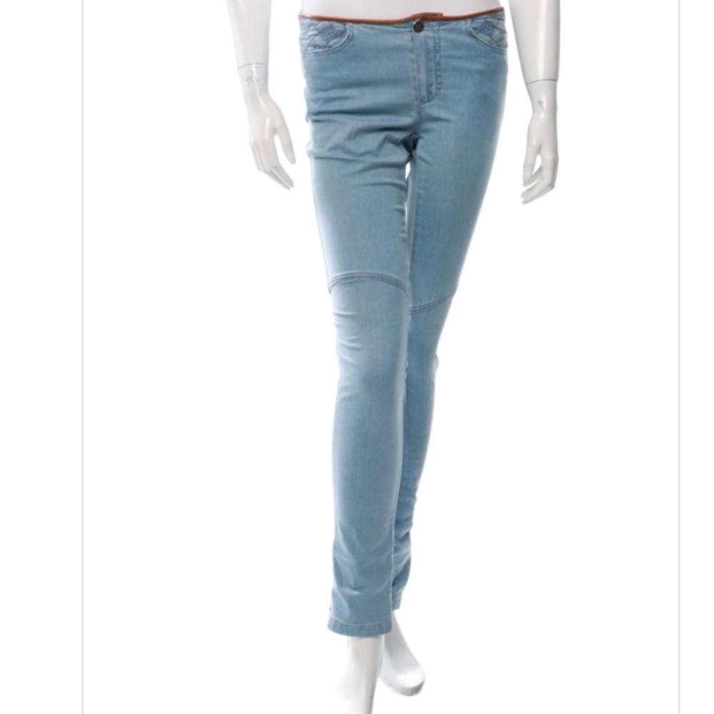 Louis Vuitton LV Pants Jeans Quilted Leather Quilted Waistband  US 4 27 IT 40